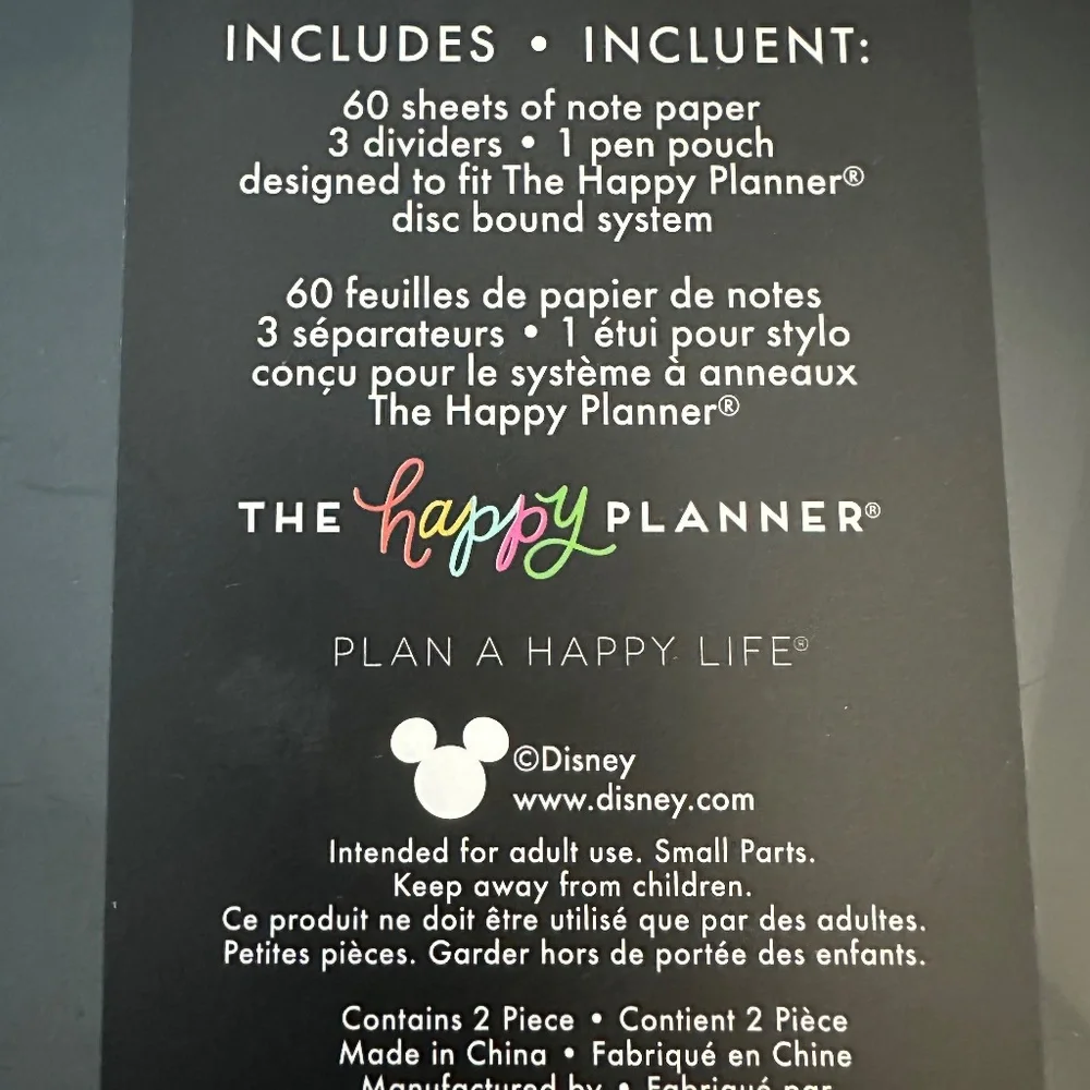 Disney Happy Notes Notebook Kit - Fits The Happy Planner Disc Bound System - Picture 8 of 9